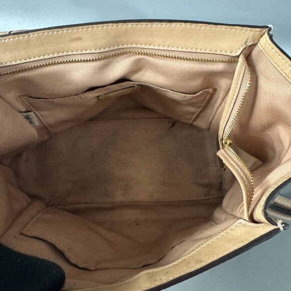 COACH F32106 BLAKE FLAP CARRYALL IN BEECHWOOD/LIGHT GOLD - Picture 11 of 14